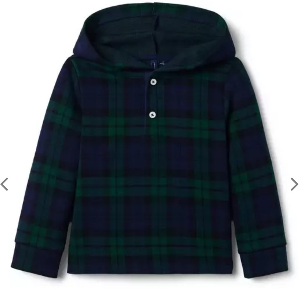 Janie and Jack Plaid Jacquard Hoodie and‎ matching pants 3t